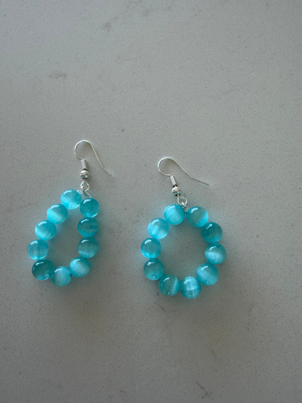 celestial tides earrings - aquamarine & moonstone
